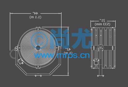 黄色落地/移动式高速工业电风扇选型指南 美国尚尤防水防火系列参数、报价与厂家解析